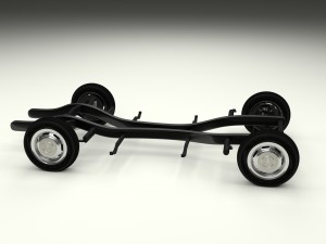 mercedes benz 190sl chassis 3D मॉडल
