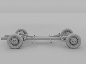 mercedes benz 190sl chassis 3D मॉडल