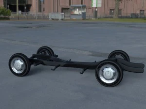 mercedes benz 190sl chassis 3D Model
