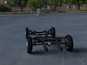 mercedes benz 190sl chassis 3D मॉडल