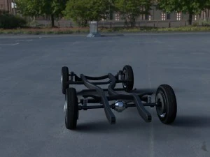 mercedes benz 190sl chassis 3D Model