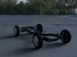 mercedes benz 190sl chassis 3D मॉडल