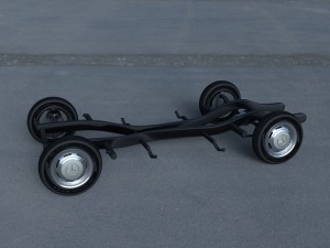 mercedes benz 190sl chassis 3D मॉडल
