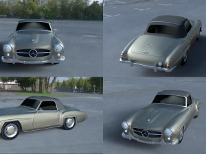 capote mercedes 190sl Modello 3D