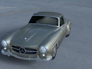 mercedes 190sl soft top 3D Model