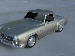 mercedes 190sl soft top 3D Model