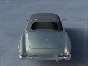 mercedes 190sl soft top Modello 3D