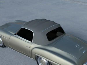 mercedes 190sl soft top 3D Model