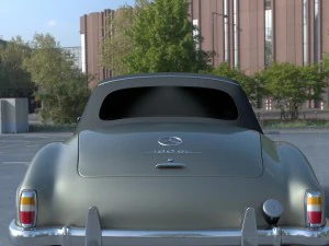 mercedes 190sl soft top 3D Model