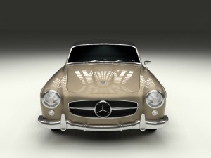 mercedes 190sl soft top Modello 3D