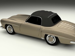 mercedes 190sl soft top Modello 3D