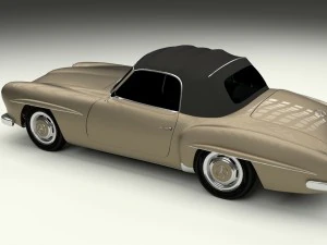 mercedes 190sl soft top 3D Model