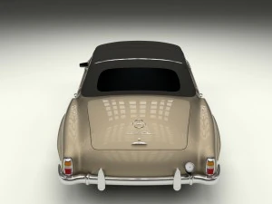 mercedes 190sl soft top 3D Model