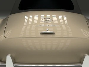 mercedes 190sl soft top 3D Model