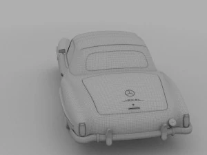 mercedes 190sl soft top 3D Model
