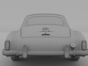 mercedes 190sl soft top Modello 3D