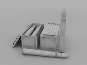soviet 85mm shell 3D Model