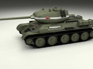 t-34-85 interior-engine bay full 3D Model