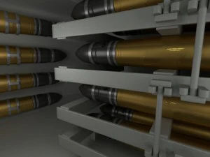 t-34-85 interior-engine bay full 3D Model