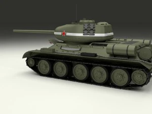 t-34-85 interior-engine bay full 3D Model