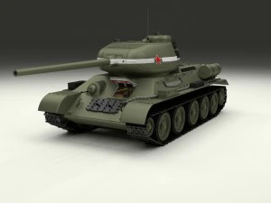 t-34-85 interior-engine bay full 3D Model