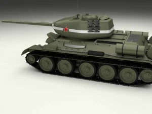 t-34-85 interior-engine bay full 3D Model