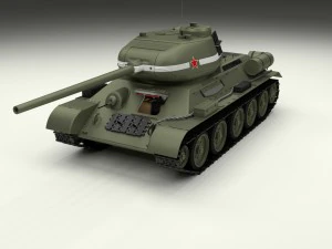 t-34-85 interior-engine bay full 3D Model