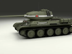 t-34-85 interior-engine bay full 3D Model