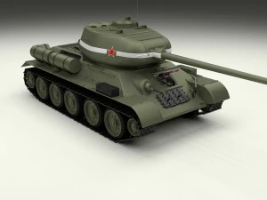 t-34-85 interior-engine bay full 3D Model