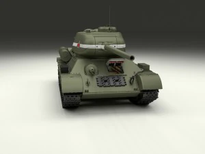 t-34-85 interior-engine bay full 3D Model