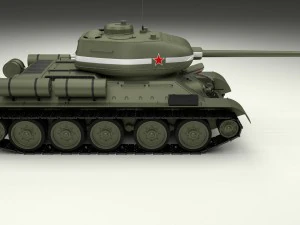 t-34-85 interior-engine bay full 3D Model
