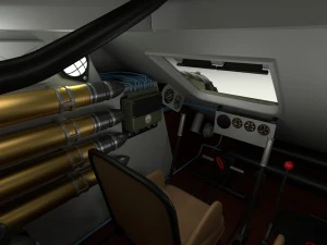 t-34-85 interior-engine bay full 3D Model