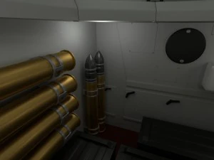 t-34-85 interior-engine bay full 3D Model