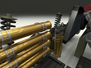 t-34-85 interior-engine bay full 3D Model