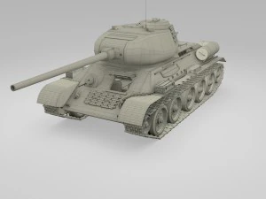 t-34-85 interior-engine bay full 3D Model