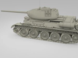 t-34-85 interior-engine bay full 3D Model