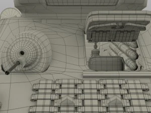 t-34-85 interior-engine bay full 3D Model