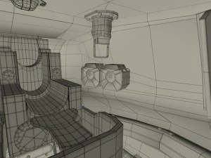 t-34-85 interior-engine bay full 3D Model
