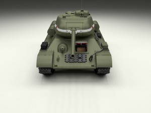 t-34-85 interior-engine bay full hdri Model 3D