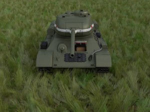 t-34-85 interior-engine bay full hdri Model 3D