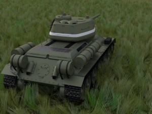 t-34-85 interior-engine bay full hdri Model 3D