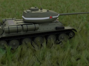 t-34-85 interior-engine bay full hdri Model 3D