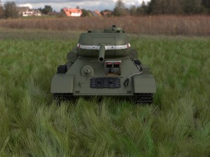 t-34-85 interior-engine bay full hdri Model 3D