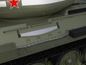 t-34-85 interior-engine bay full hdri Model 3D