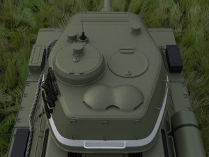 t-34-85 interior-engine bay full hdri Model 3D