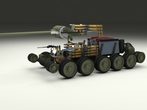 t-34-85 interior-engine bay full hdri Model 3D