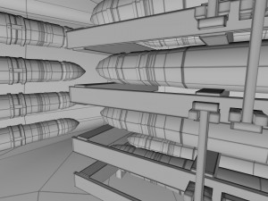 t-34-85 interior-engine bay full hdri Model 3D