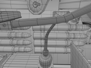 t-34-85 interior-engine bay full hdri Model 3D