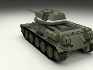 t-34-85 with interior 3D मॉडल