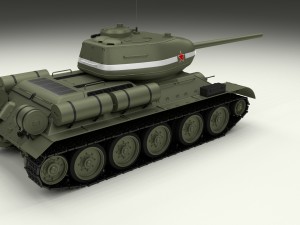 t-34-85 with interior 3D मॉडल